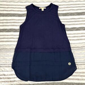 MICHAEL Michael Kors True Navy Sleeveless Top Size Small